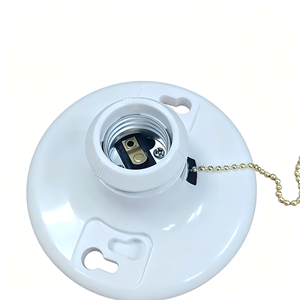 Portalámparas de Cerámica <span class=keywords><strong>AOTA</strong></span> E27, Estilo Rosca, 250V, 1 Año de Garantía, Uso Interior/Exterior - Product Image 2