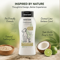 Shampooing de toilettage pour animaux de compagnie personnalisé, doux, sans irritation, anti-odeur, anti-démangeaisons, antibactérien, pour chiens et chats |   OEM disponible