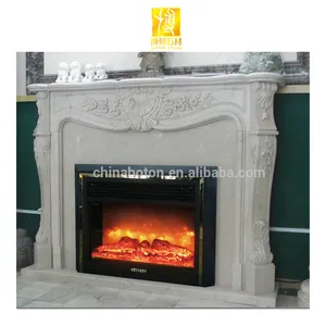 Decorative Flame Electric Fireplace Mantel Surround marble fireplaces decoration fireplace