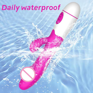 Vibratore Rabbit Gelance per Punto <span class=keywords><strong>G</strong></span>, Stimolatore Clitorideo, Massaggiatore con Doppio Motore, Dildo Giocattolo Sessuale per Donne, 100% Impermeabile, USB - Product Image 5