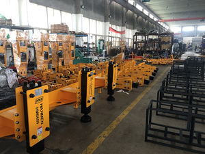 เครื่องตอกเสาเข็มไฮดรอลิกสำหรับรถตักขนาดเล็ก พร้อมหัวตอกเสาเข็ม 680 ขนาด 68 มม. สำหรับขาย - Product Image 6