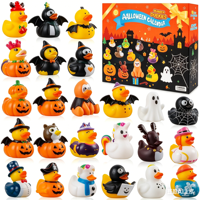 Calendrier de l'Avent Shinelee en caoutchouc avec canards sensoriels pour enfants, jouet sensoriel de Noël, 24 jours de cadeaux surprise pour garçons, filles et adolescents
