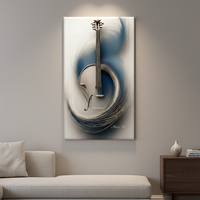 Art mural de salon de style galerie de luxe moderne Décoration intérieure unique Peinture murale peinte à la bombe Portrait sur toile Peinture imprimée numérique
