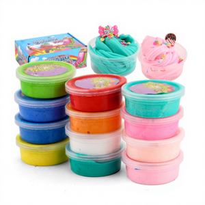 Zhorya Color Custom Eco-friendly Stress Relief Butter Mash Cotton Diy Slime Educational Toy for Kids - Product Image 1