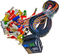 Kabel Harness Mobil Linksunet TE 52PIN 2278598-3 untuk Pemutar Multimedia, Inti Tembaga, Isolasi PVC, Steker Banana Jantan-Betina 4mm