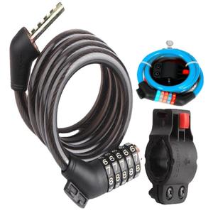 Candado para bicicleta de 120 cm con combinación de cinco dígitos, candado de cadena de alambre metálico para equipo de ciclismo - Product Image 5