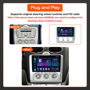 Android 14 autoradio per <span class=keywords><strong>Ford</strong></span> <span class=keywords><strong>Focus</strong></span> 2 3 Mk2 Mk3 <span class=keywords><strong>2004</strong></span> - 2012 lettore multimediale di navigazione GPS Carplay Stereo DVD 4G WiFi DSP - Product Image 3