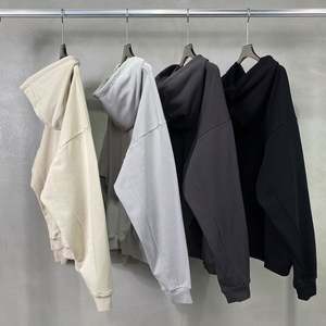 Yingling logo personnalisé unisexe plaine surdimensionné 100% coton lourd à capuche épais hommes français éponge 350 Gsm à capuche blanc - Product Image 2