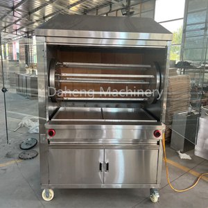 เครื่องย่างไก่ถ่านแบบมีประตูกระจกเตาอบแบบร้อนด้วยแก๊สและถ่านสำหรับใช้ในเชิงพาณิชย์ - Product Image 6