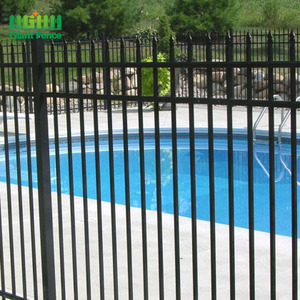 Home Garden Powder Coated Top Spear Metal Tubular <span class=keywords><strong>Black</strong></span> Aluminum Fence Panels - Product Image 2
