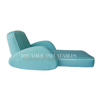 Chaises longues gonflables personnalisées pour inclinable flottant gonflable de piscine côté piscine