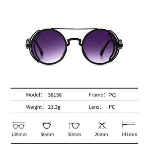 Gafas de Sol Redondas Steampunk Góticas Punk Retro de Moda para Hombre y Mujer, Gran Venta - Product Image 4