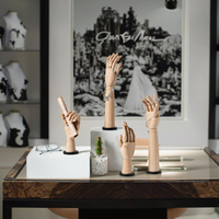 Présentoir Mannequin en Bois Massif pour Bijoux, Bagues, Gants et Vêtements – Idéal pour Magasins