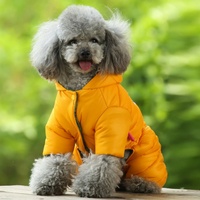 Manteau d'hiver chaud personnalisé pour animaux de compagnie, épais, imperméable, réfléchissant, pour chiens et chats, respirant, en bambou, vente chaude en gros