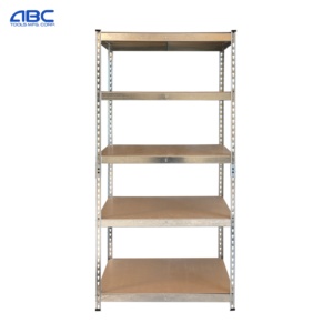 Étagères en acier multi-niveaux <span class=keywords><strong>pour</strong></span> usage commercial, étagères verticales à bords roulés, revêtement en poudre, empilables, réglables, <span class=keywords><strong>pour</strong></span> le stockage - Product Image 1
