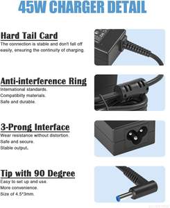 อะแดปเ<span class=keywords><strong>ต</strong></span>อร์<span class=keywords><strong>ชาร์จ</strong></span>แล็ปท็อป2.31A 45W 19.5V ใช้ได้กับ <span class=keywords><strong>HP</strong></span> 741727-001 721092-001 719309-001 HSTNN-DA40 ADP-45WD B - Product Image 4