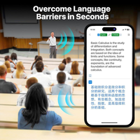 Écouteurs de traduction IA en temps réel 3-en-1, 144 langues sans frais d'abonnement, appareil de traduction linguistique avec application compatible iOS Android