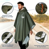 Poncho Impermeable con Capucha Personalizado para Adultos, Ligero, para Hombres y Mujeres, Reutilizable, para Emergencias al Aire Libre