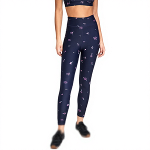 Pantalones de Yoga Personalizados de Alta Calidad para Mujer, Servicios OEM Profesionales, Diferentes Estilos Impresos, Antibacterianos, Cintura Elástica Táctica - Product Image 4