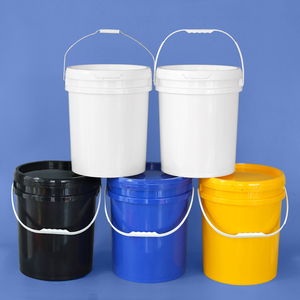 Vente flash : <span class=keywords><strong>Seau</strong></span> en plastique PP de <span class=keywords><strong>5</strong></span> gallons (20 <span class=keywords><strong>litres</strong></span>), durable, épaissi, de qualité alimentaire, avec couvercle et poignée pour liquides - Product Image 2