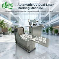 Machine de marquage laser double UV avec alimentation automatique et système de rejet par inspection visuelle, prend en charge DXF/AI/PLT