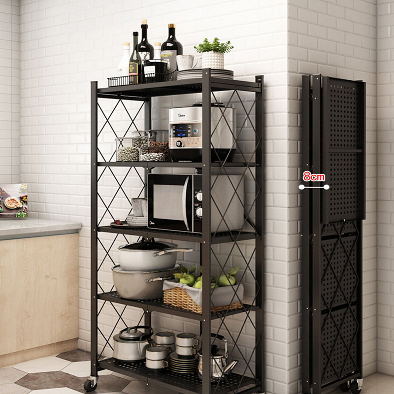 Best Quality Customized Bathroom Shelves Black Powder Coated Metal Iron Kitchen Storage Racks Shelf