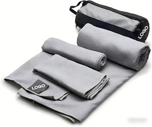 Serviette de yoga en microfibre écologique, antidérapante, séchage rapide, très absorbante, impression de logo personnalisée et support de vente en gros OEM - Product Image 3
