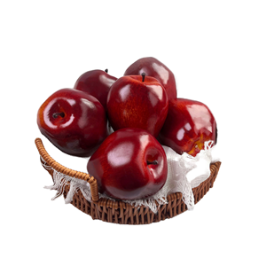 Pomme artificielle réaliste en plastique rouge foncé, décoration écologique pour Halloween et Pâques, pour la maison, la cuisine et la photographie - Product Image 1