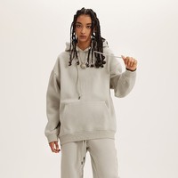Pulls à Capuche d'Automne en Gros 345GSM Coton Polyester Polaire Surdimensionné avec Poche Personnalisable Logo Imprimé Broderie OEM ODM