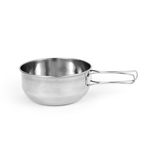 Ensemble de bols pliants d'extérieur en acier inoxydable 304, 2 pièces, pour voyage, camping, pêche, vaisselle écologique - Product Image 3