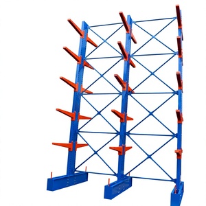 Cantilever <b>Rack</b> for Long Length Materials Steel Pipes Lumber Storage and Warehouse Distribution - Product Image 1