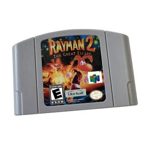 Cartucho de Videojuegos Retro <span class=keywords><strong>Rayman</strong></span> 2-The Great Escape, Juegos de N64, Versión Estadounidense, Idioma Inglés para N64 - Product Image 1
