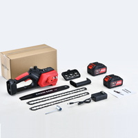 Sierra de Cadena Eléctrica Mini Industrial KHC de 13.5 Pulgadas, 21V 1200W, con Batería de Litio, Portátil, para Cortar Madera, OEM