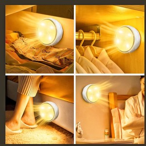 Lampe murale LED à télécommande Xinhuiyuan, lumière de nuit, alimentée par piles, changeant de couleur, pour chambre à coucher, cuisine, armoire - Product Image 3