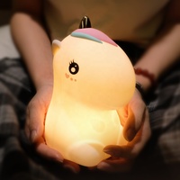 Veilleuse pour bébé thème dessin animé, lumière multicolore, intelligente, avec capteur tactile, commande tactile, lampe originale