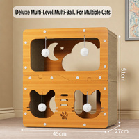 Griffoir pour chat résistant à l'usure, petite taille, avec porte simple, lit pour chat toutes saisons, maison pour chat, anti-griffures pour canapé, jouet pour chat avec débris