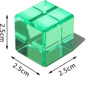 YAGELI Prix de gros usine Blocs de construction en acrylique Lucite colorés personnalisés Logo personnalisé imprimé en sérigraphie pour usage domestique et bureautique MOQ - Product Image 3