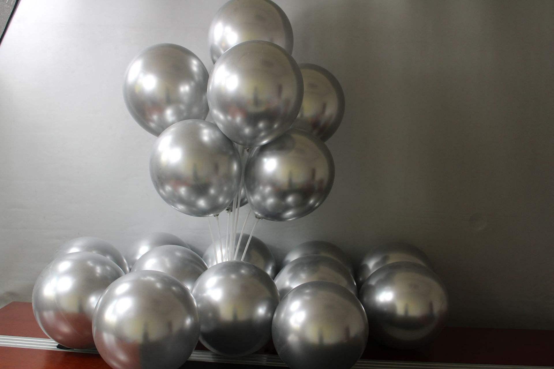 chrome silver balloon