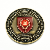 Moneda de desafío grabada en 3D antigua personalizada, logotipo Diy, recuerdo sólido redondo coleccionable, monedas de Metal de fantasía troqueladas antiguas
