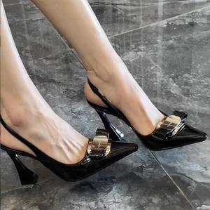 <span class=keywords><strong>Sandalias</strong></span> elegantes con piedras preciosas y Punta de Metal con espalda puntiaguda <span class=keywords><strong>para</strong></span> mujer, <span class=keywords><strong>sandalias</strong></span> elegantes con tacones altos <span class=keywords><strong>para</strong></span> mujer joven, <span class=keywords><strong>sandalias</strong></span> con punta en pico - Product Image 4