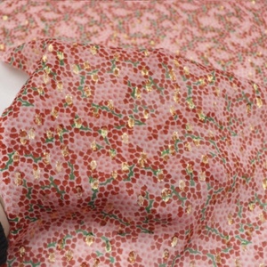 Mới Nhất In Hoa Thiết Kế In Ấn Dòng Vàng Phong Cách Mịn <span class=keywords><strong>Georgette</strong></span> Cơ Sở Lụa Kim Loại Vải Cho Phụ Nữ Bên Khỏe Mạnh Ăn Mặc - Product Image 5