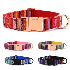 나일론 개 목걸이 다채로운 애완 동물 버클 칼라 분실 방지 명판 ID 태그 소형 중형 대형 개 S-L 조정 가능 - Product Image 2