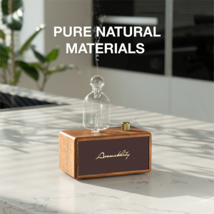 Luxury Pure Nature Wood Essential <b>Oil</b> <b>Diffuser</b> Ultrasonic Aroma Scent <b>Diffuser</b> Tabletop Household 30ml Capacity - Product Image 5