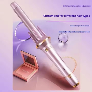 Portable Ceramic Electric Hair Dryer - PTC Heating and <strong>Automatic</strong> Rotating Hair <strong>Curling</strong> Tool - Product Image 3