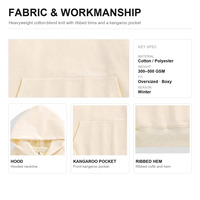 Sweat à capuche personnalisé pour homme, coupe oversize et carrée, pull à épaules tombantes avec poche, en molleton épais, vente en gros, usine en Chine