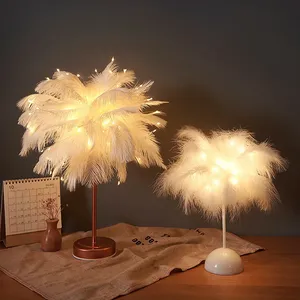 <span class=keywords><strong>Lampadaire</strong></span> LED moderne à décor simple avec plumes Lampes d'angle de lecture d'intérieur pour le <span class=keywords><strong>salon</strong></span> Décorations d'Halloween et de Noël - Product Image 6