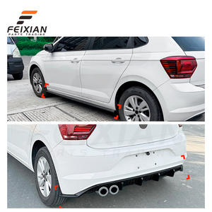 Kit de Difusor de Alerón Trasero, Faldones Laterales, Protector de Parachoques Delantero Aerodinámico de Alto Rendimiento MAX Sport para VW Polo MK6 2018+ - Product Image 3