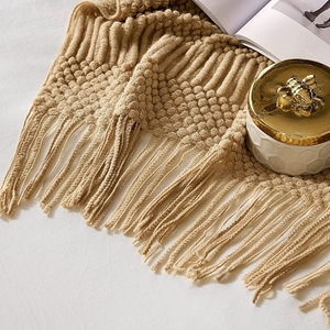 Grandes couvertures en tricot décoratives en acrylique confortables pour canapé, lit, voyage et salon - Toutes saisons - Product Image 2