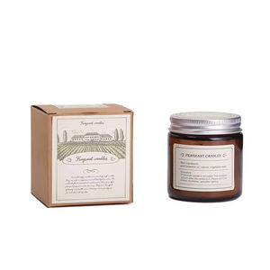 Bougie de luxe en cire de soja 100% biologique et écologique dans un bocal en verre, populaire, avec huile essentielle d'ambre pour la Saint-Valentin - Product Image 5