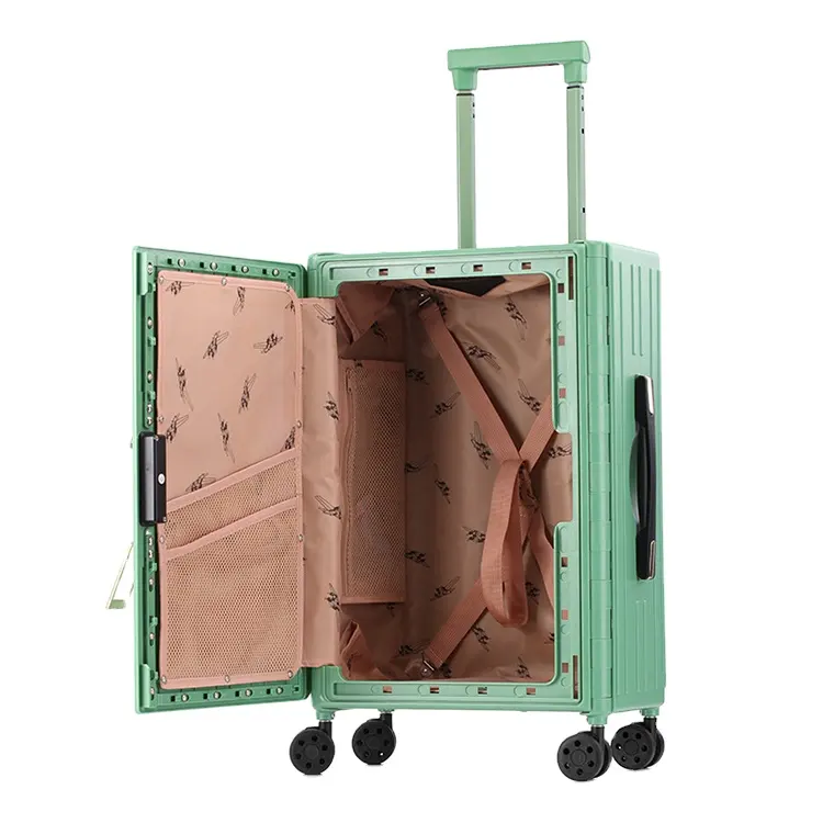 Fashion Space Saving Travel Luggage Case TSA Combination Lock Foldable Suitcase